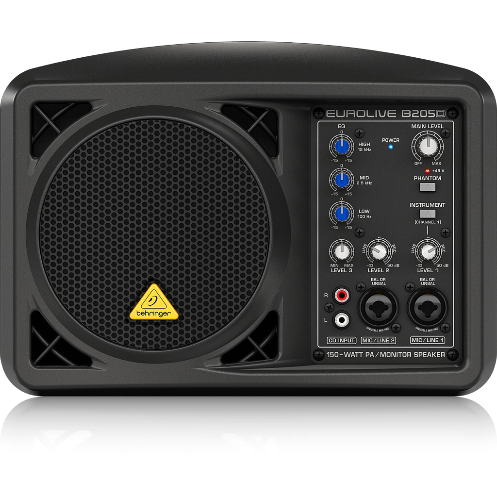 [BEH_B205D-EU] Behringer B205D-EU Ultra-Compact 150W PA/Monitor Speaker System -