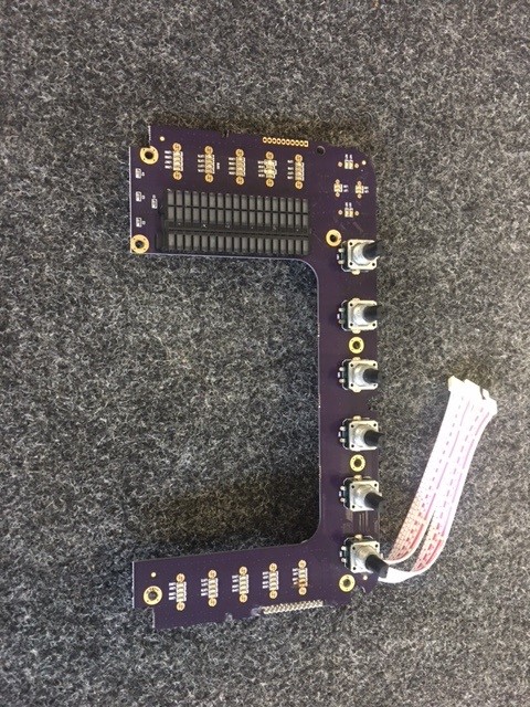 [CP06-00218-000] Midas M32R M32R Live screen control PCB with 6 encoders under screen on